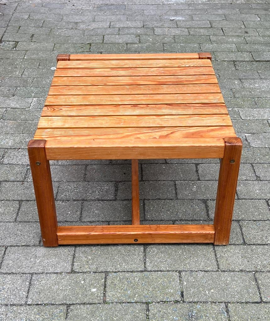 Vintage Ikea lattentafeltje Karin Möbring salontafel, Ophalen, Gebruikt, 50 tot 100 cm, 50 tot 100 cm
