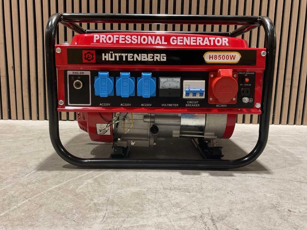 Huttenberg H8500W Stroomgenerator‼️, Ophalen, Nieuw, Minder dan 5 kVA, Benzine