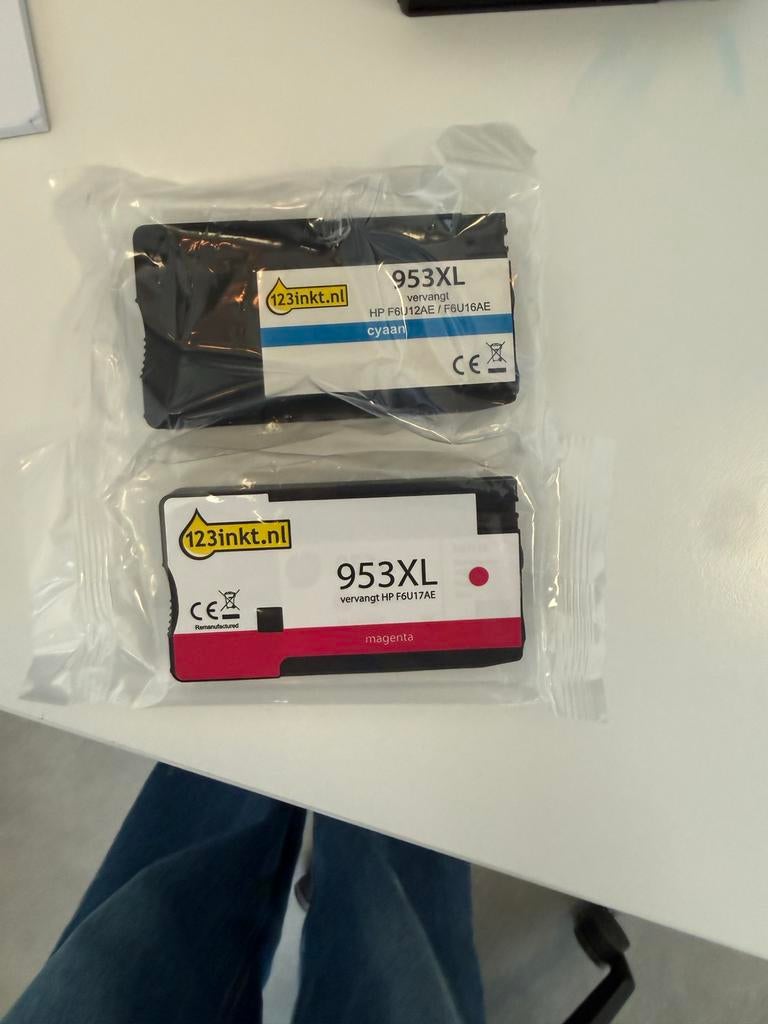 HP 953XL Cartridges - Cyaan en Magenta, Ophalen of Verzenden, Nieuw, Cartridge