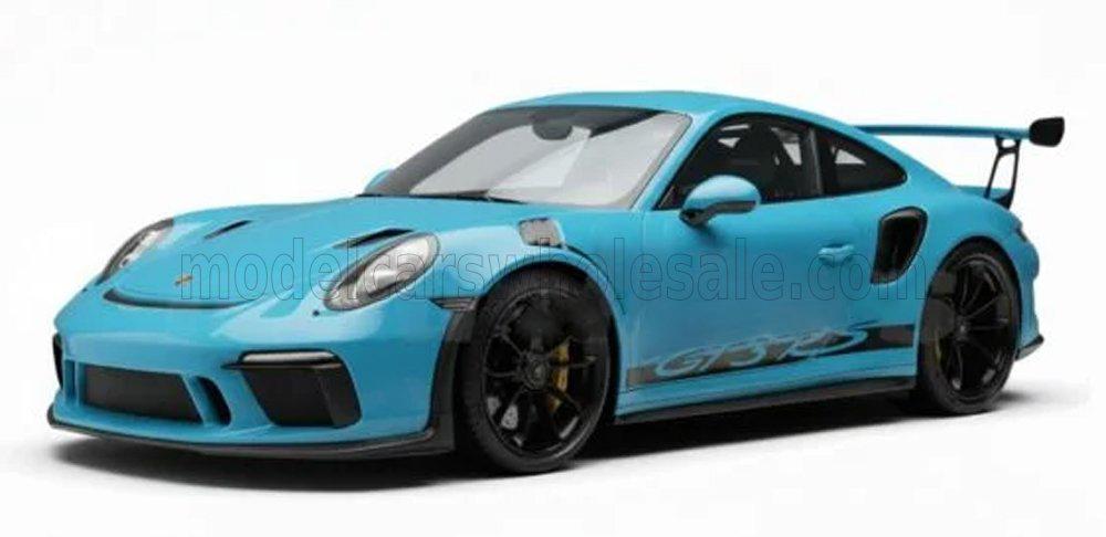 Autoart 1:18 Porsche 991-2 GT3 RS 2017 Riviera Blue, Hobby en Vrije tijd, Modelauto's | 1:18, Nieuw, Auto, Autoart, Ophalen of Verzenden