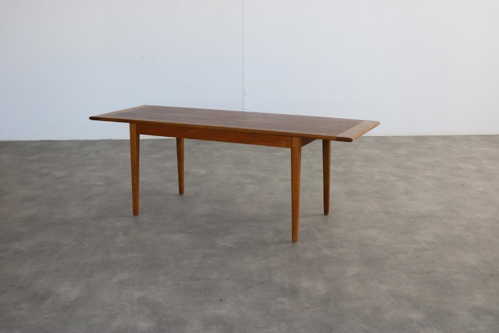 vintage salontafel | eettafel | jaren 60 | Zweeds, Huis en Inrichting, Tafels | Eettafels, Gebruikt, Verzenden, ., Eikenhout