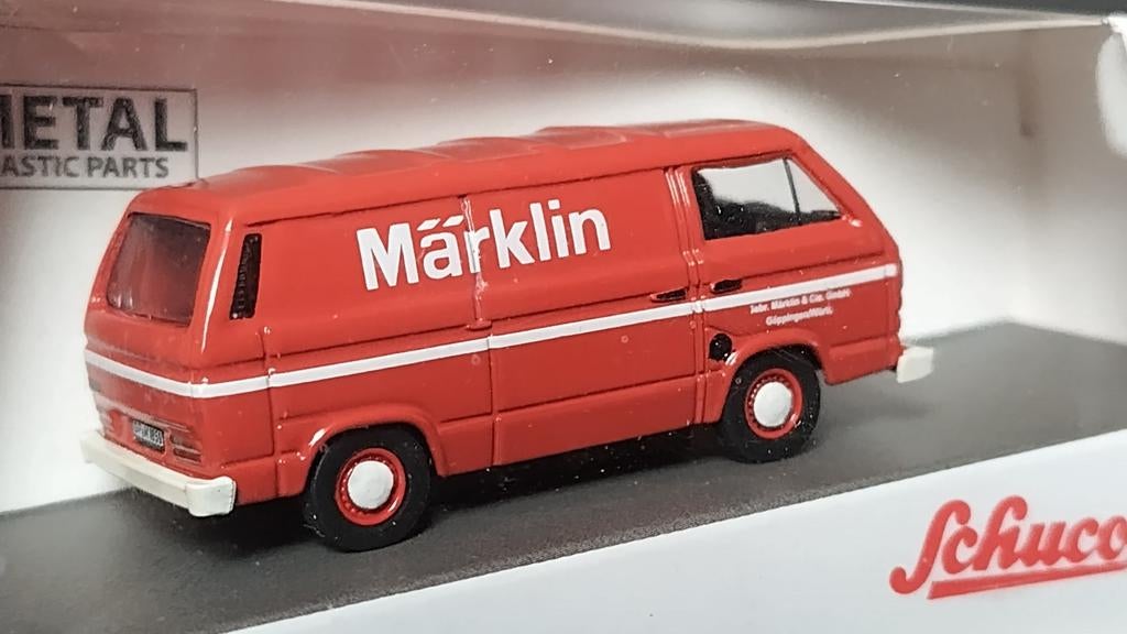 Volkswagen VW Transporter T3 Märklin 1:87 Schuco Metal Pol, Hobby en Vrije tijd, Schuco@schuco.de, Auto, Verzenden, Werkstrasse 1 Fürth Germany