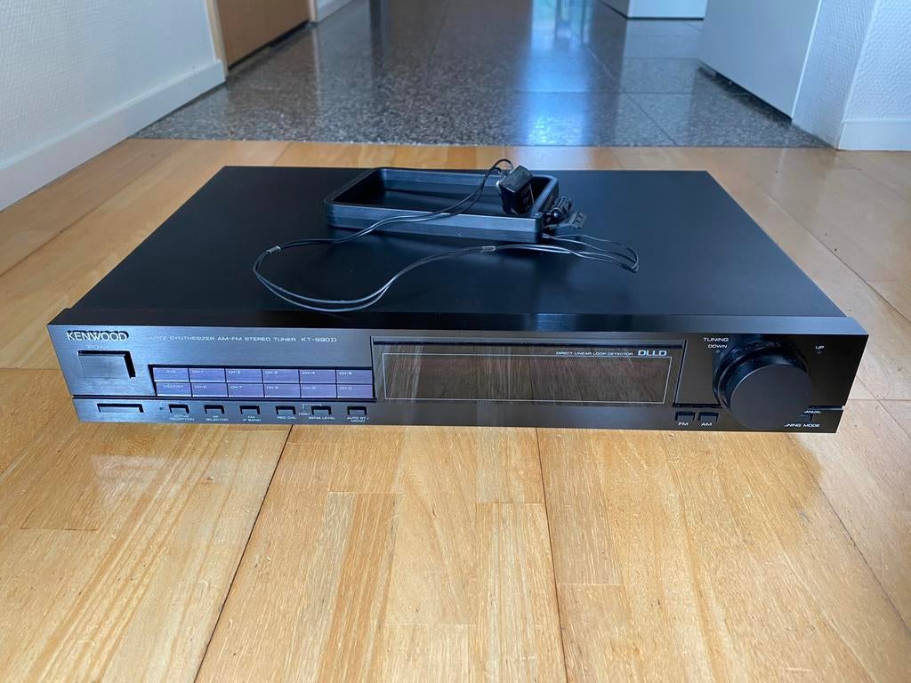 Kenwood KT-990D Quartz Synthesizer AM-FM Tuner, Ophalen, Gebruikt, Analoog