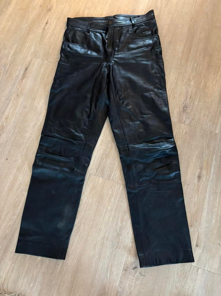Dames lederen motorbroek mt 44, Ophalen of Verzenden, Tweedehands, Dames, Broek | leer