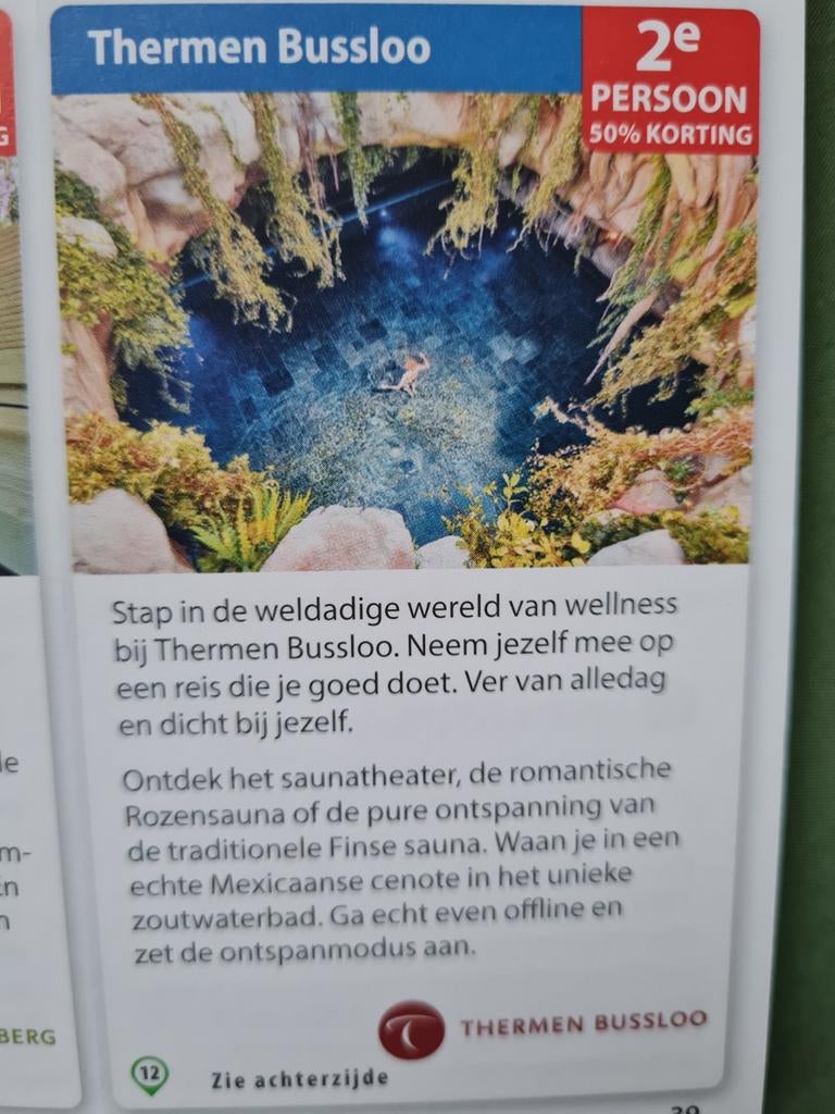 Thermen bussloo voordeelbonnen, meerdere aanwezig, Tickets en Kaartjes, Drie personen of meer, Kortingsbon, Spa of Sauna