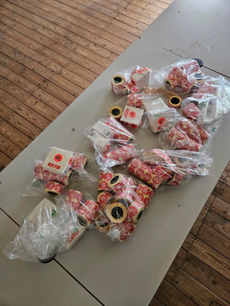 Kortingstickers - 70 rolletjes, Ophalen, Nieuw zonder verpakking, Overige typen