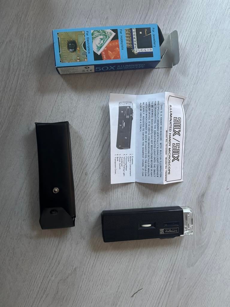 Lamagny 50X microscoop, Audio, Tv en Foto, Optische apparatuur | Microscopen, Ophalen of Verzenden, Zo goed als nieuw