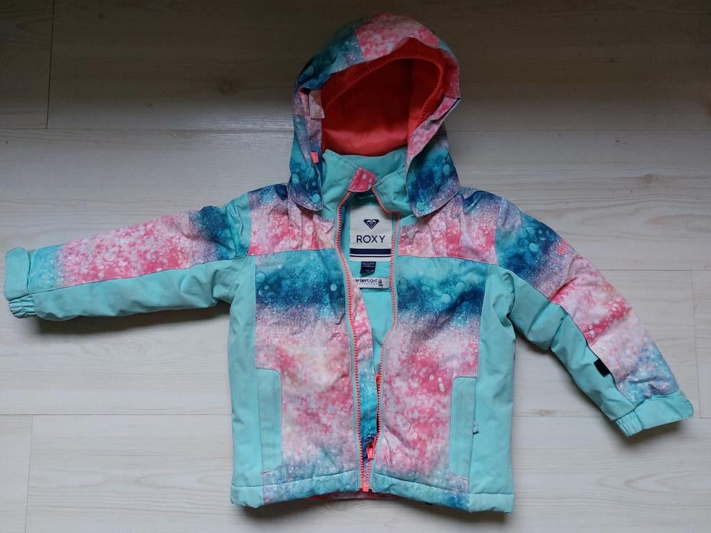 Roxy wintersport jas / ski-jas maat 104-116, Kinderen en Baby's, Kinderkleding | Maat 104, Gebruikt, Meisje, Ophalen of Verzenden
