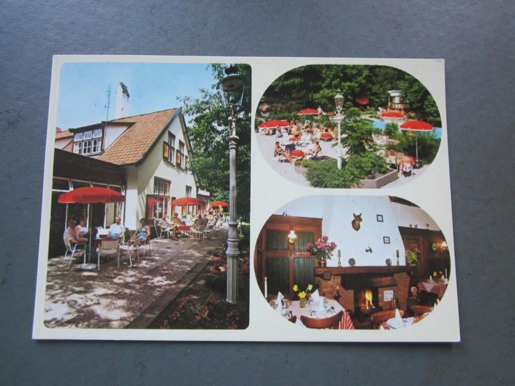 Nunspeet, vak. hotel Dennehoeve/terras/interieur, Verzenden, 1980 tot heden, Gelopen, Gelderland