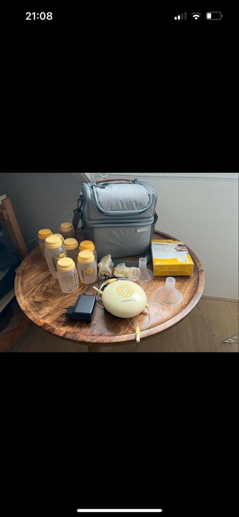 Medela kolf met toebehoren, Ophalen, Gebruikt, Borstkolf