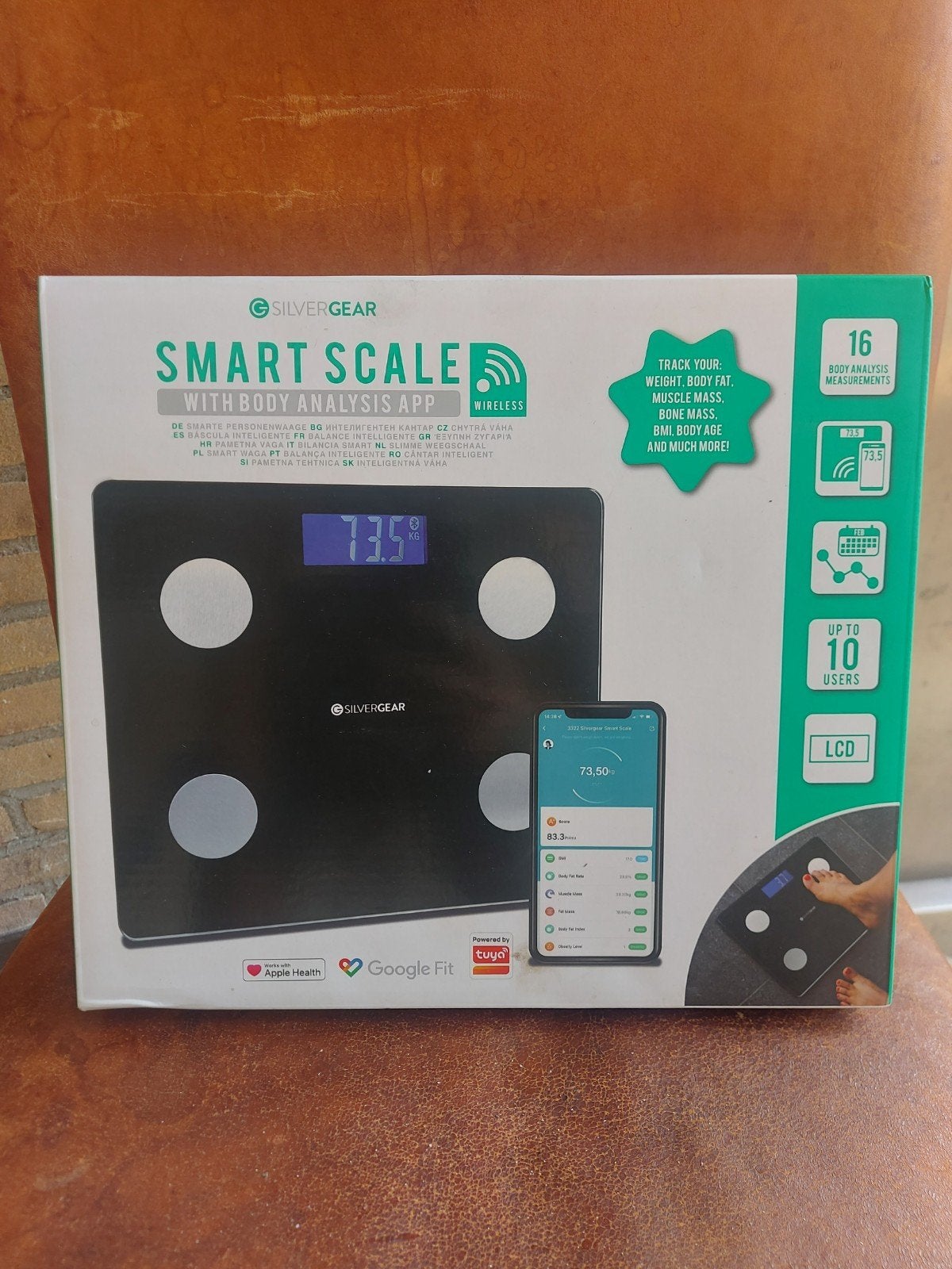 Nieuwe Silvergear Smart Scale met Body Analysis App, Ophalen, 1 tot 500 gram, Nieuw, 100 kg of meer