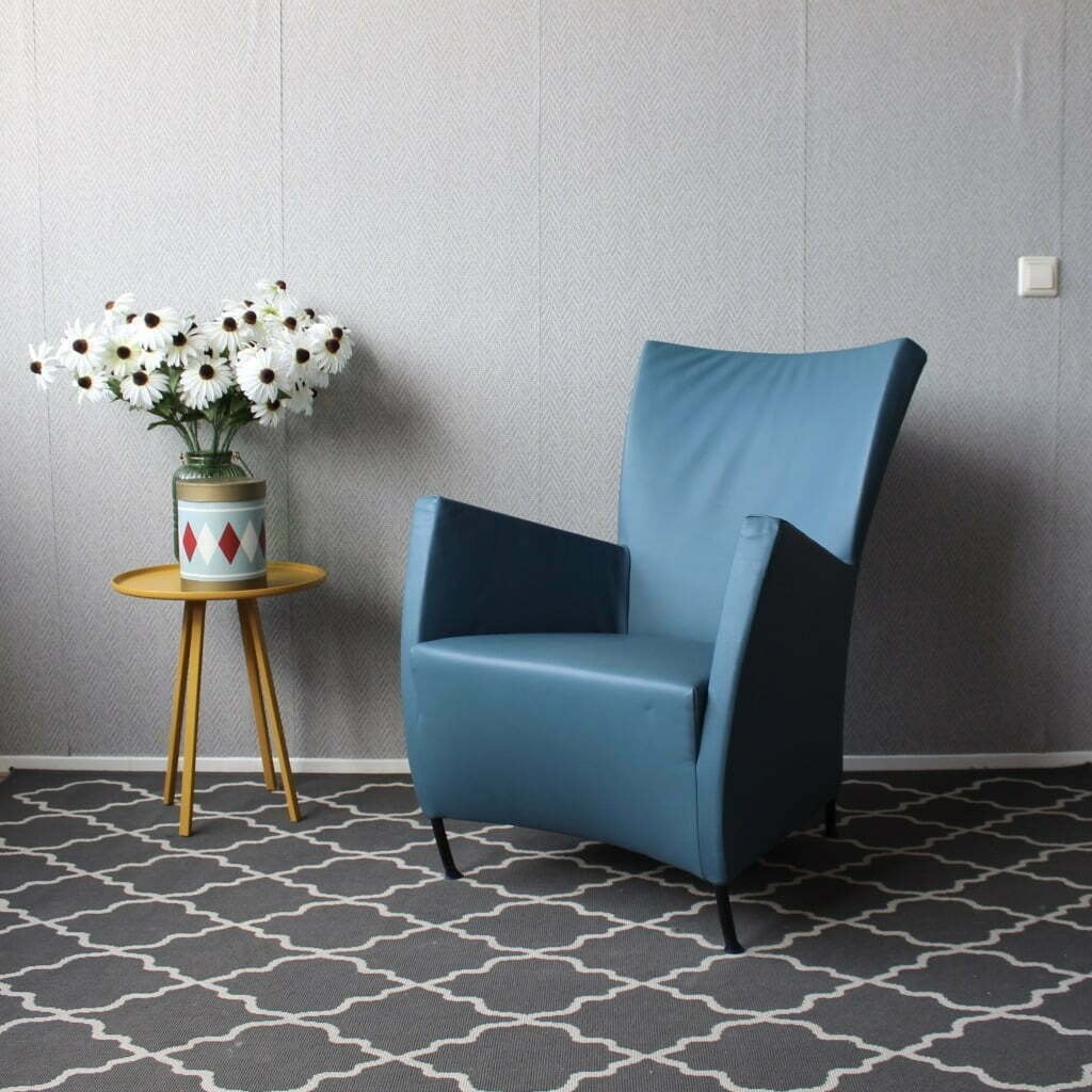 Montis Windy fauteuil - leder Turquoise