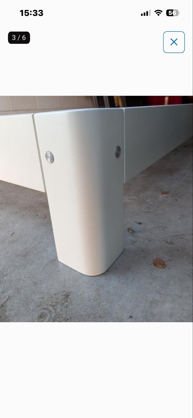 Auping automodel poten compleet wit 35cm hoog, Ophalen of Verzenden, Zo goed als nieuw, Wit