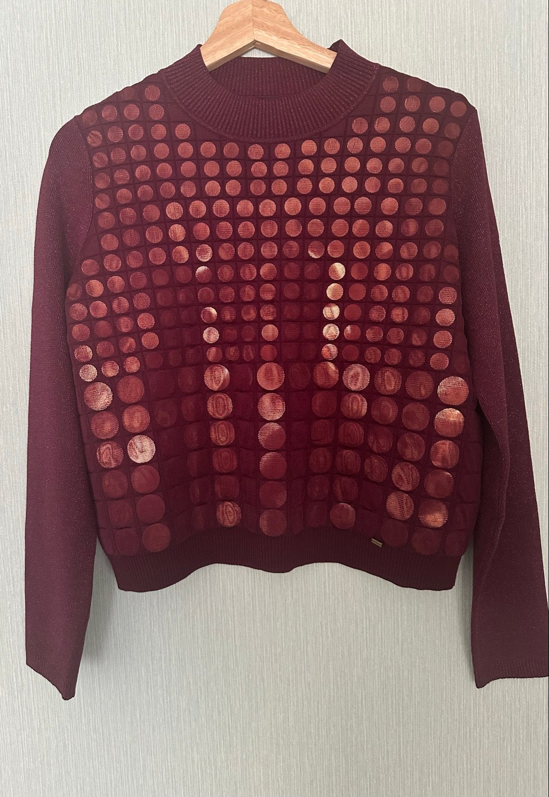 Ted Baker Trui Bordeaux Nieuw Maat 3, Ophalen of Verzenden, Nieuw, Maat 38/40 (M), Rood