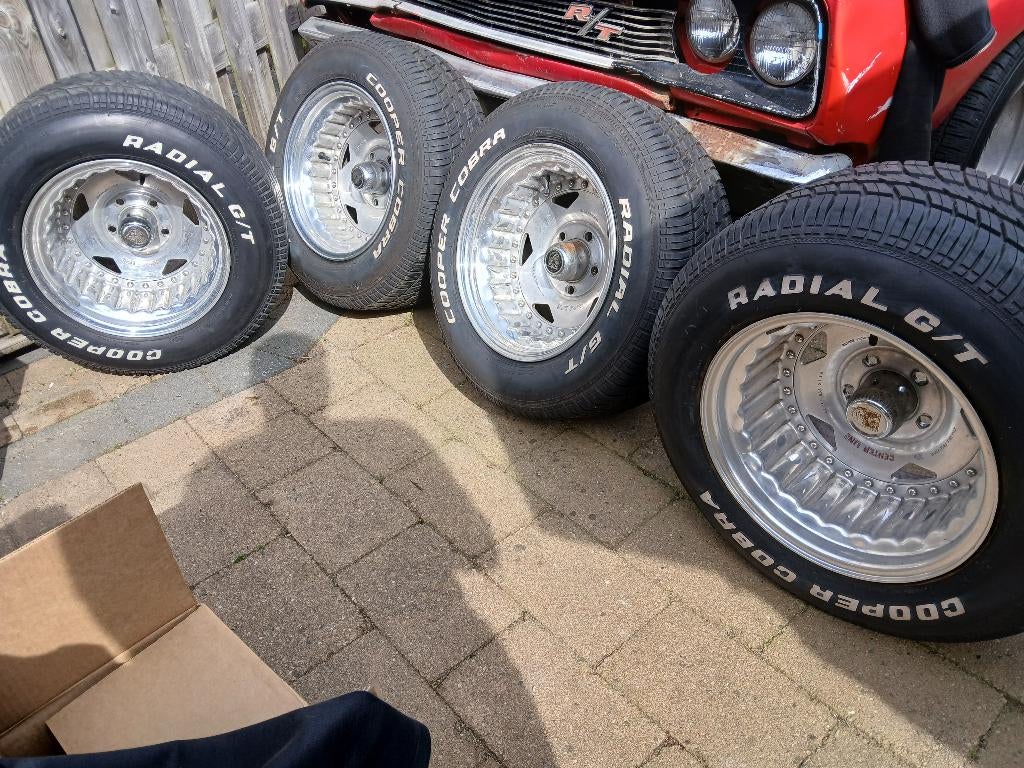 4 SET Centerline 10j Capri 4x108 Chevy 5x4,75 VECTOR 5x4,5, Auto-onderdelen, Banden en Velgen, 14 inch, Gebruikt, 255 mm, Ophalen of Verzenden