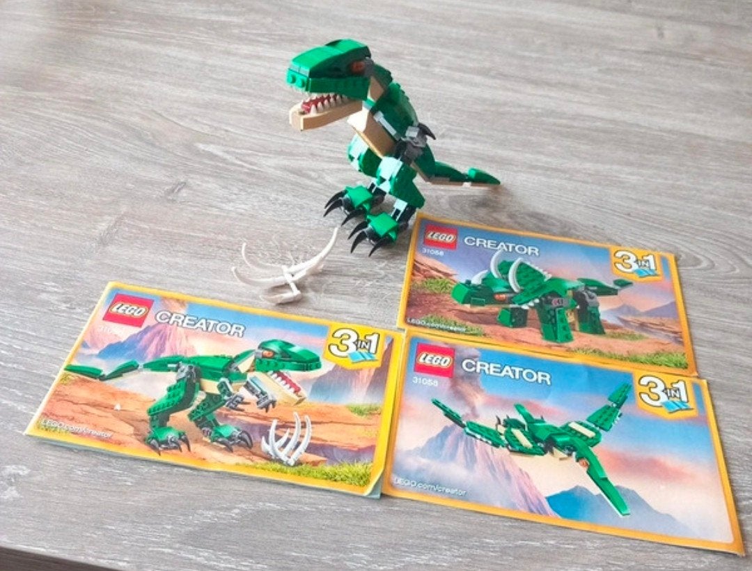 LEGO Creator 31058 Machtige Dinosaurus 3-in-1 set, Ophalen of Verzenden, Gebruikt