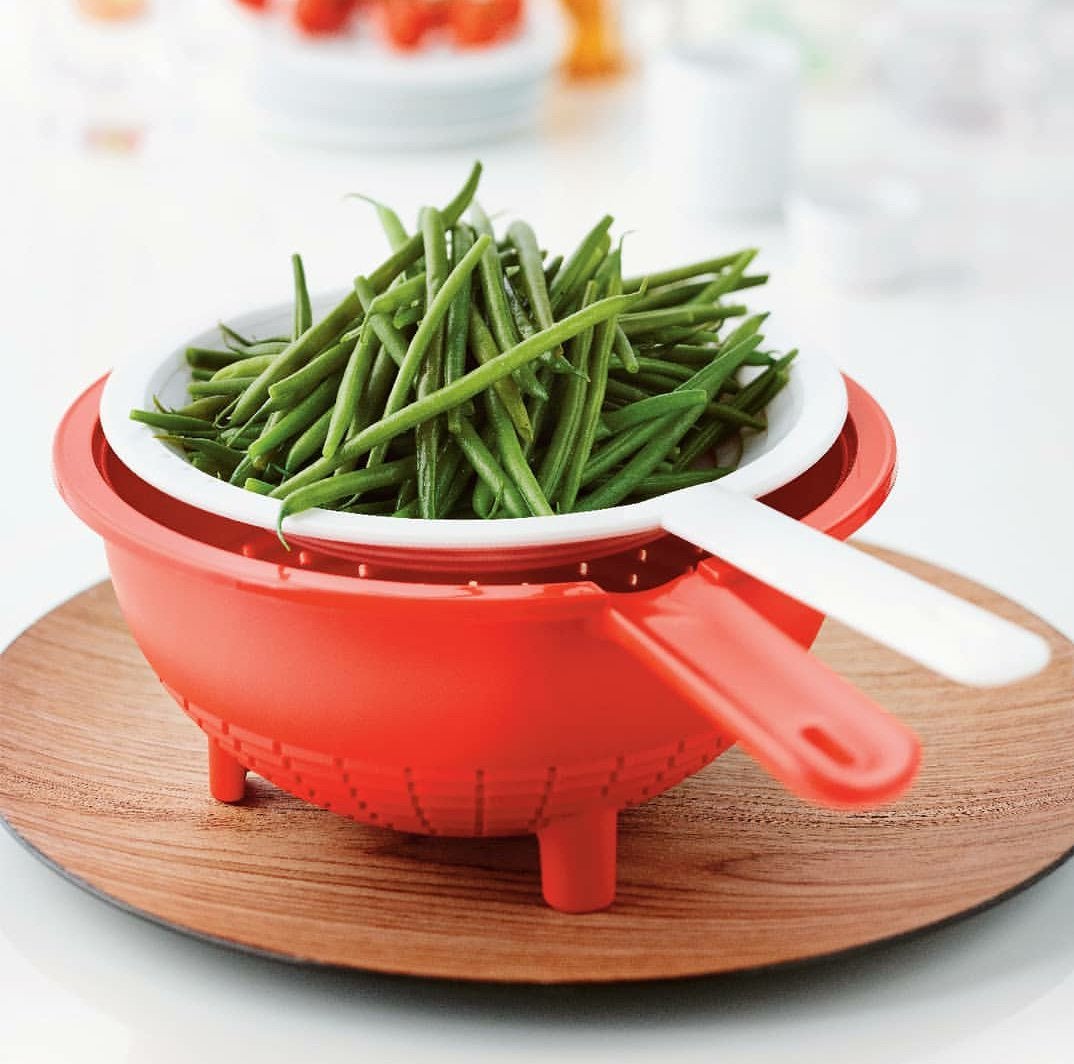 Tupperware Duo Vergiet - Handig en Veelzijdig Keukenhulpje, Overige typen, Kunststof, Ophalen of Verzenden, Zo goed als nieuw