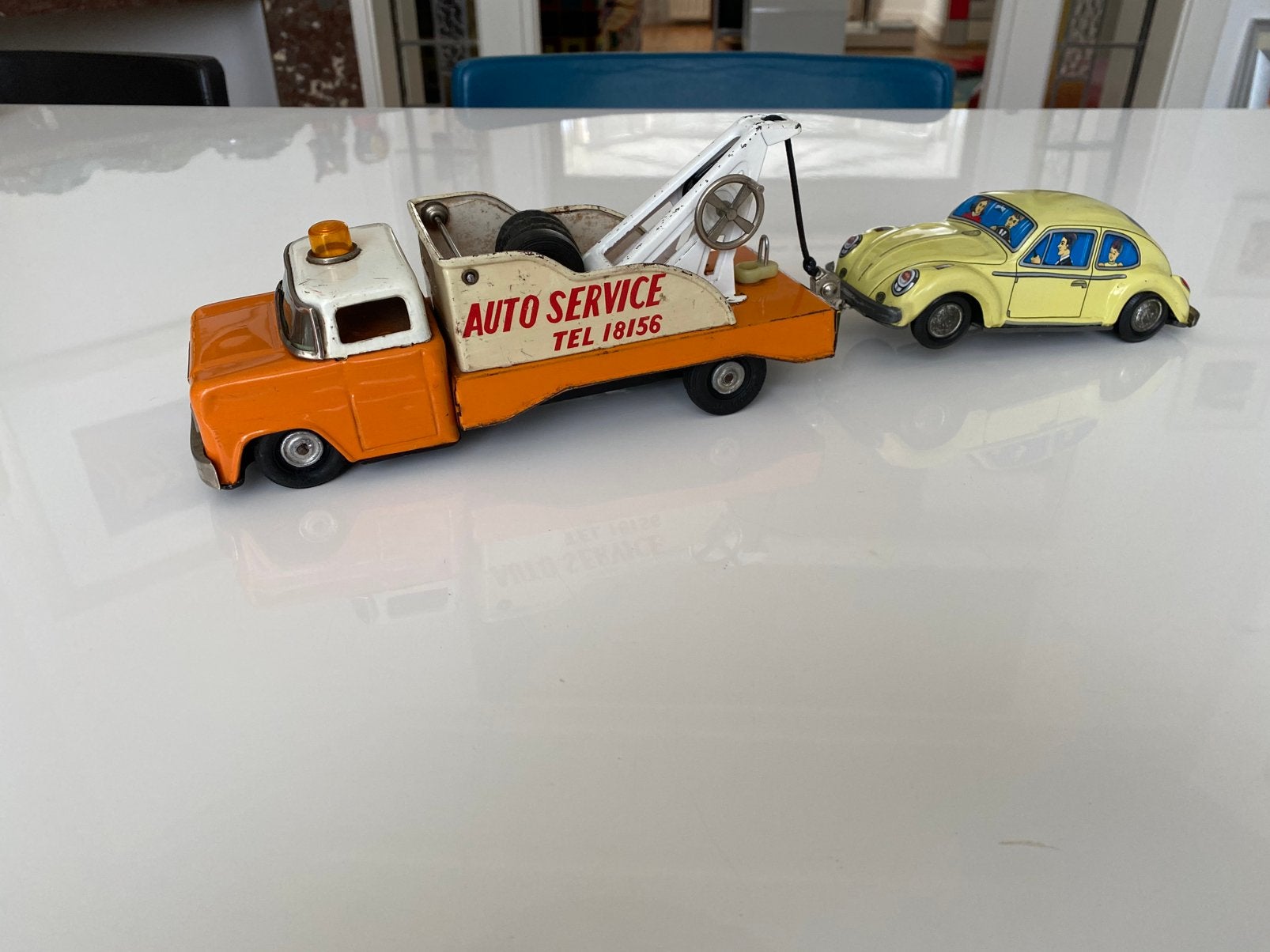 Blikken Wrecker auto service Ford/VW., Ophalen of Verzenden