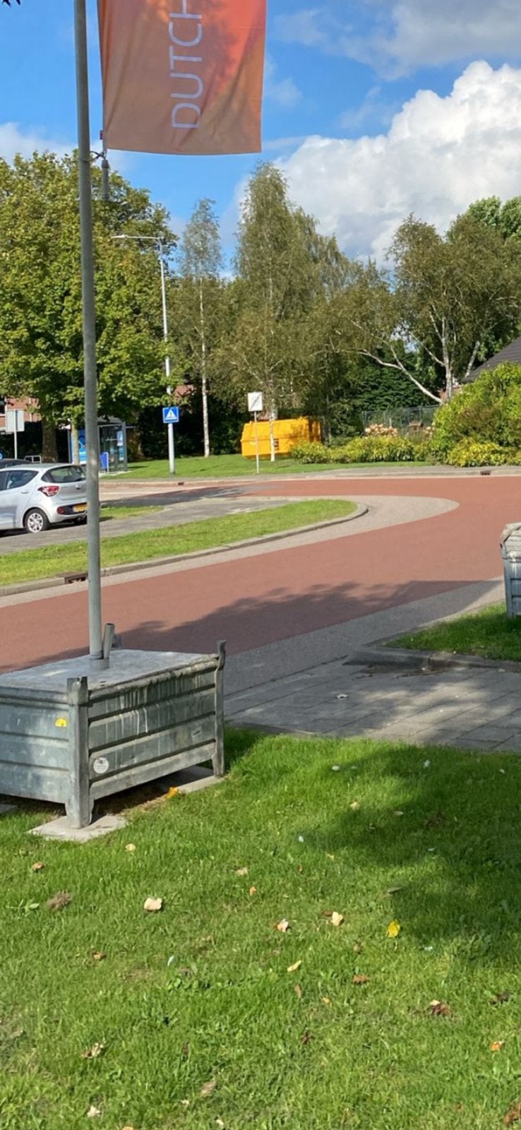 VlaggenMasten met VlaggenMastBetonVoet 345,00, Ophalen of Verzenden, Zo goed als nieuw