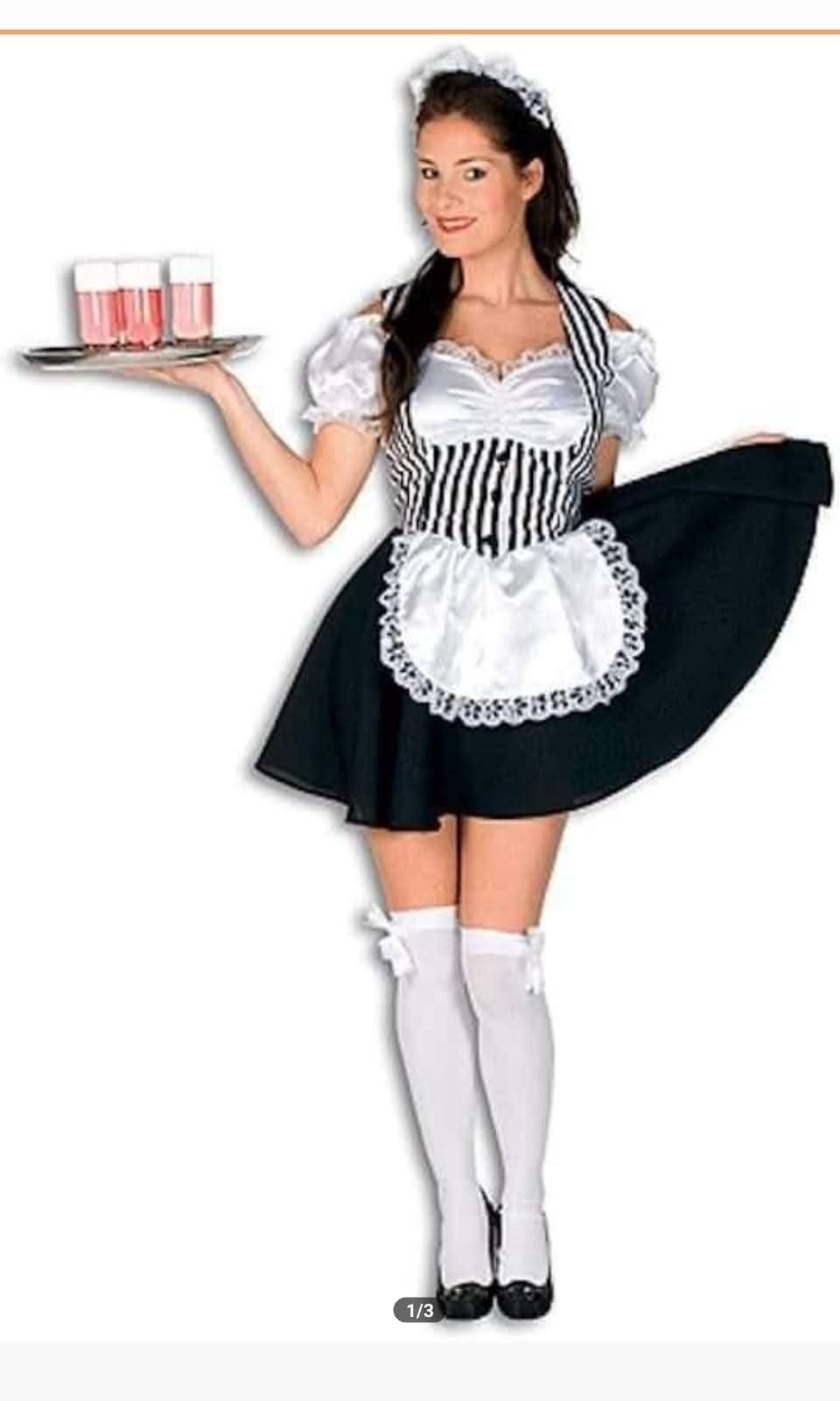 Serveester jurk Oktoberfest Tirol maat 42/44 z.g.a.n., Carnaval, Maat 42/44 (L), Ophalen of Verzenden, Zo goed als nieuw