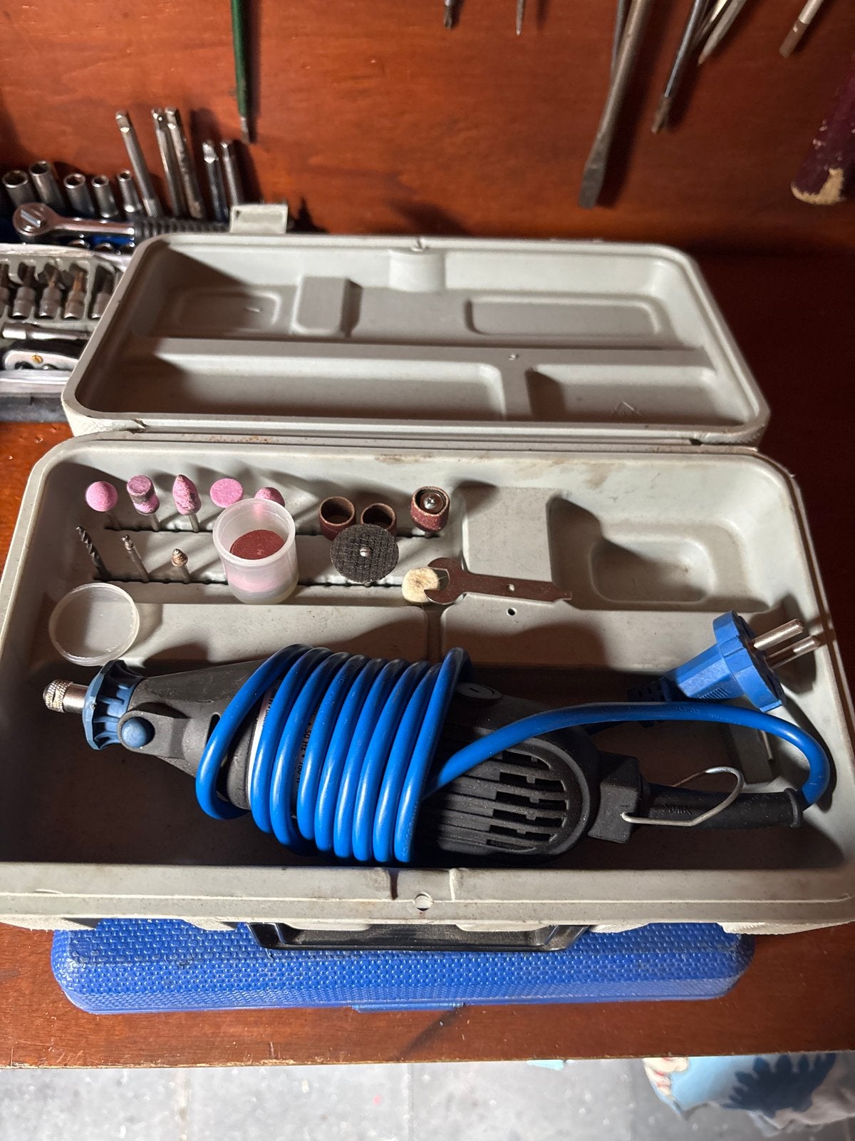 Ferm Dremel Multitool met accessoires in koffer, Ophalen of Verzenden, Gebruikt, Multitool, Ferm