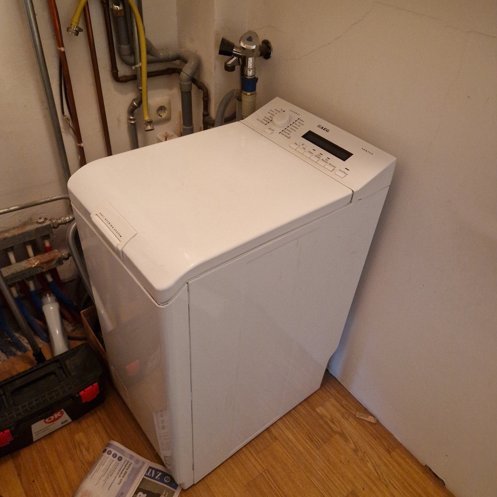 AEG Lavamat Protex bovenlader wasmachine - goed werkend, Ophalen of Verzenden, Gebruikt, Bovenlader