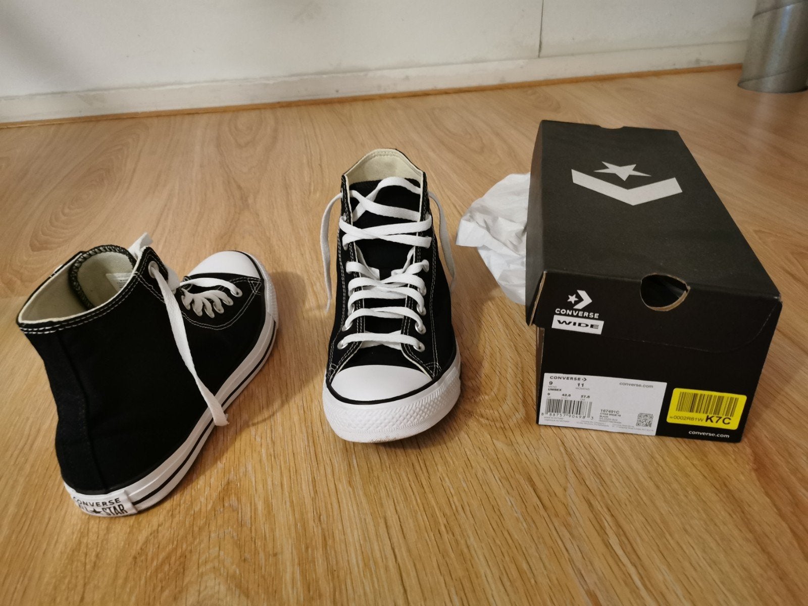 Converse All Stars wide fit Nieuw, Ophalen of Verzenden, Nieuw, Zwart