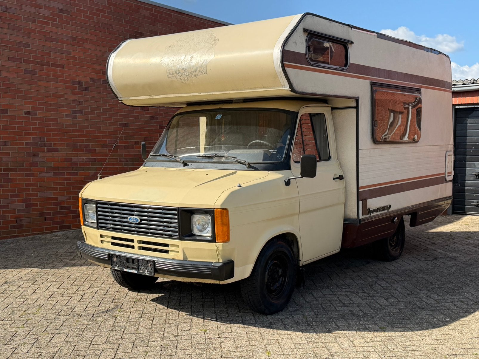 Ford Transit MK2 2.4 Diesel Oldtimer Camper, Standaard zit, Ford, Tot en met 2, Bedrijf