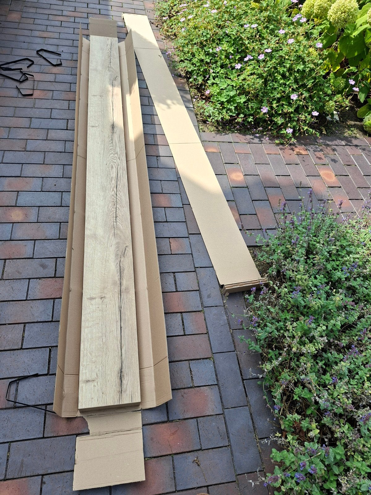 Nieuwe eikenhouten (look) wandplank - zwevende wandplank 260, Huis en Inrichting, Ophalen, 250 tot 300 cm, Nieuw, Minder dan 25 cm