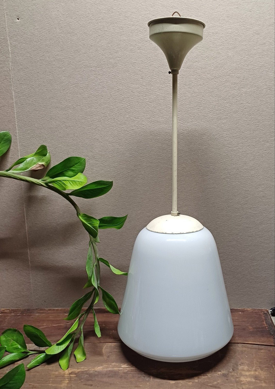 VINTAGE ART DECO SHOOLLAMP BAUHAUS GISPEN STIJL, Ophalen, Bauhaus Gispen, Zo goed als nieuw, Glas