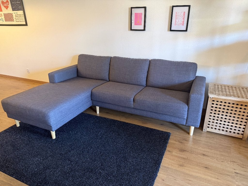 3-Seater Sofa with Chaise Longue – JYSK EGENSE, Ophalen, Gebruikt, Driepersoons, 75 tot 100 cm