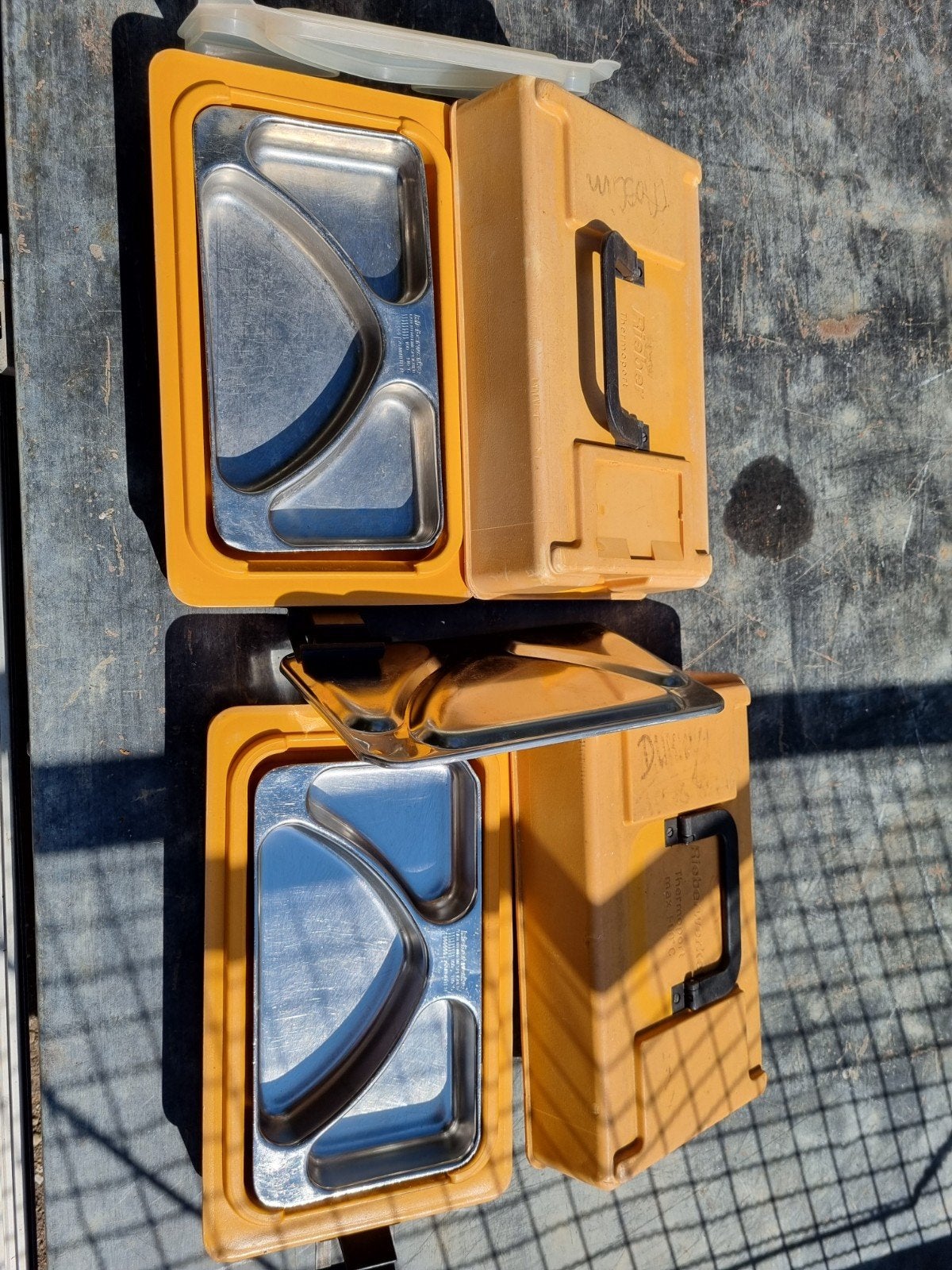 Rieber Thermoport maaltijdboxen - 2 stuks, Kunststof, Ophalen of Verzenden, Overige merken, Oranje