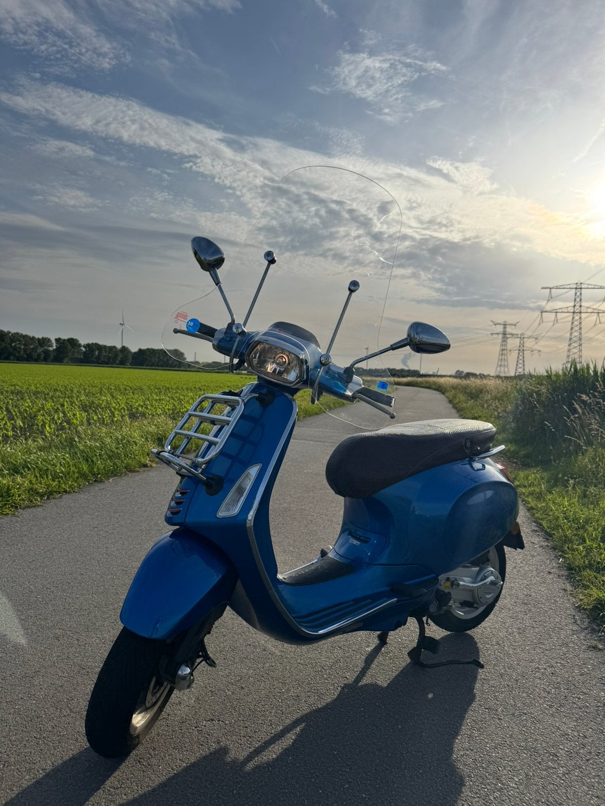 Vespa Sprit bromfiets 2015 Azure blauw, Ophalen, Gebruikt, Maximaal 45 km/u, Vespa S