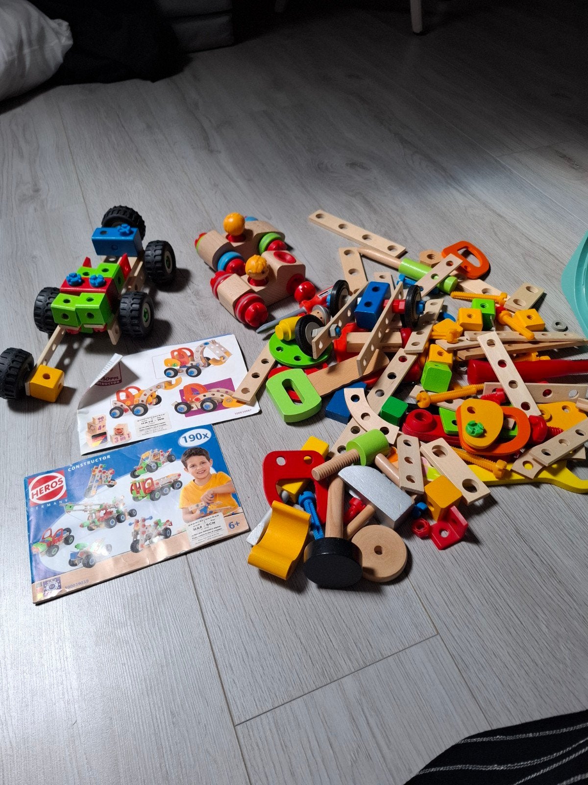 Heros Constructor Bouwset 190x - Houten Constructiespeelgoed, Ophalen, Gebruikt, Overige merken