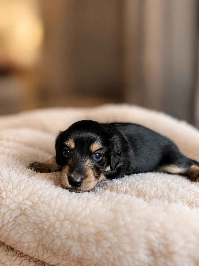 Langhaar dwerg teckel dwergteckel pups, Dieren en Toebehoren, Honden | Teckels en Dashonden, 8 tot 15 weken, Dwerg, Langhaar, Parvo