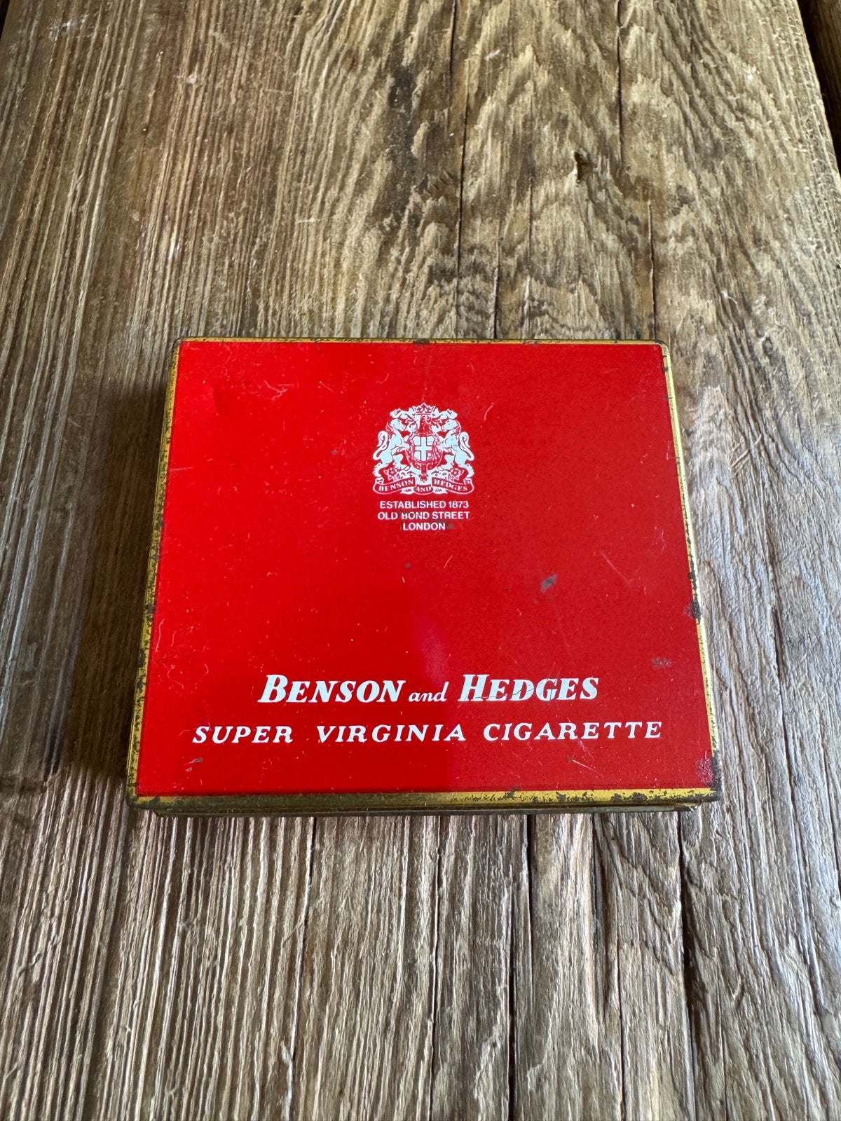 Vintage sigarettendoosje - Benson and Hedges, Verzamelen, Blikken, Ophalen of Verzenden, Gebruikt, Overige, Overige merken
