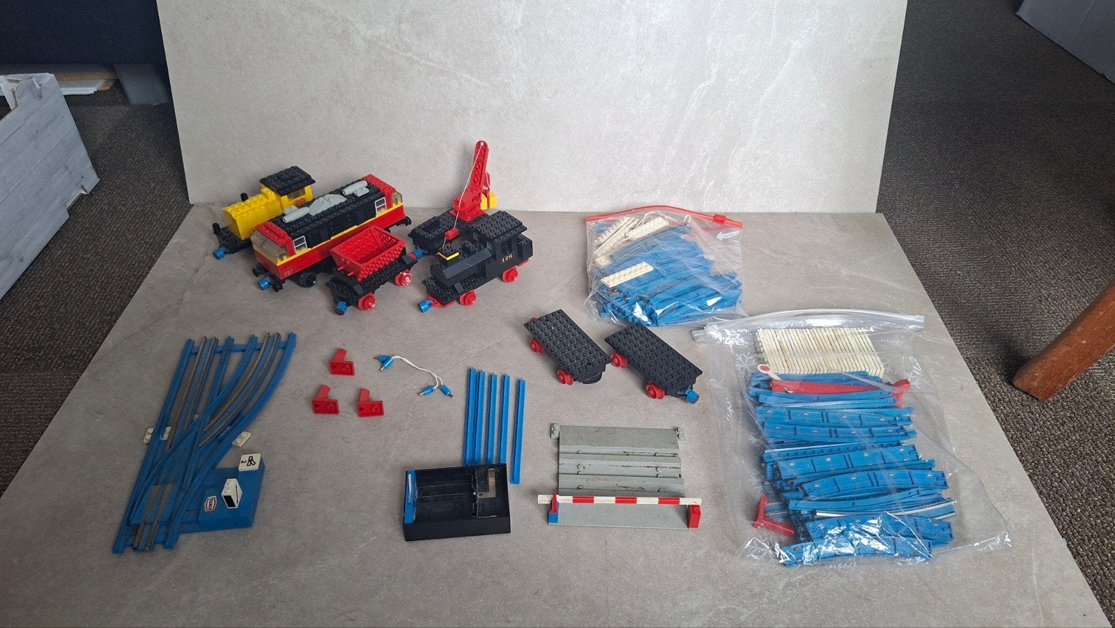 Partij vintage LEGO treinen en onderdelen, Kinderen en Baby's, Ophalen of Verzenden, Gebruikt, Losse stenen, Lego