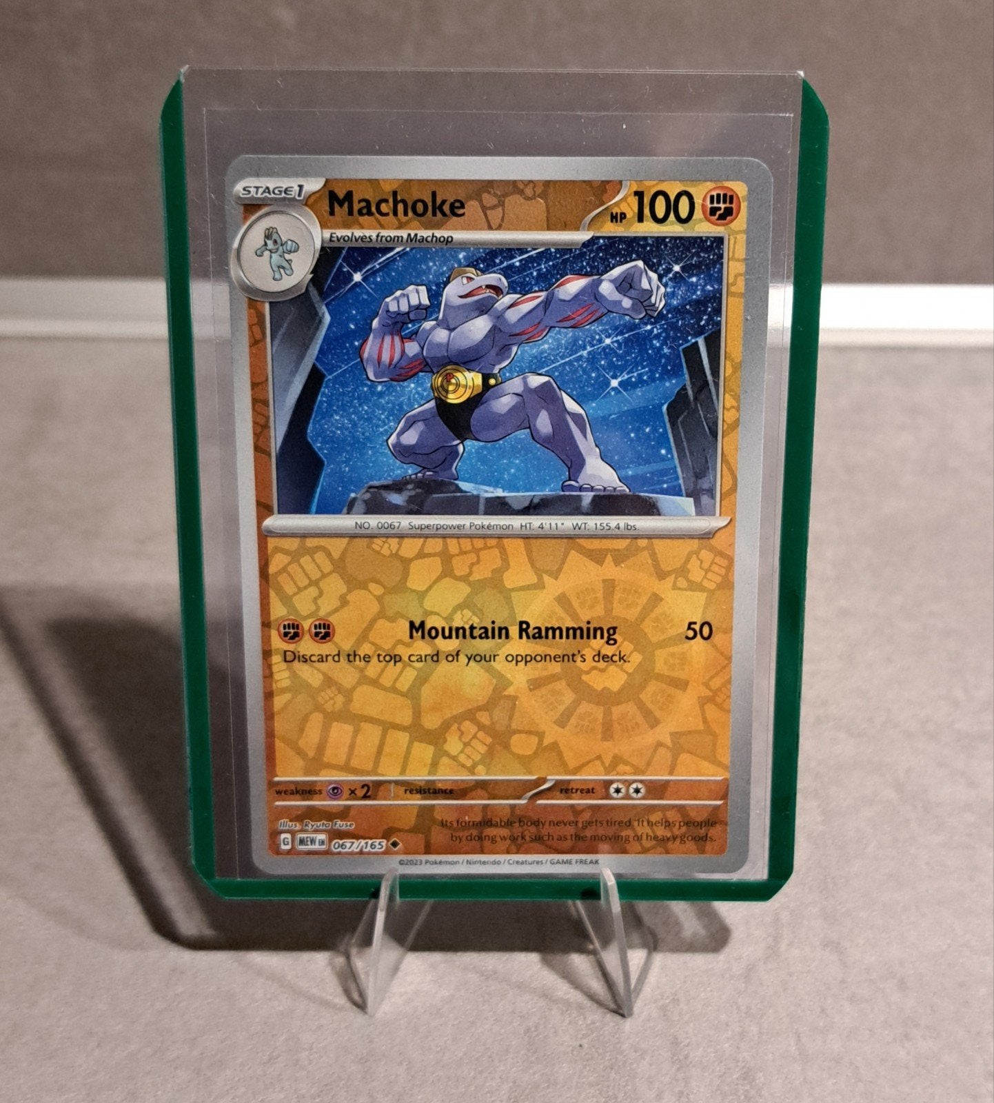 Machoke 067/165 reverse holo, Ophalen of Verzenden