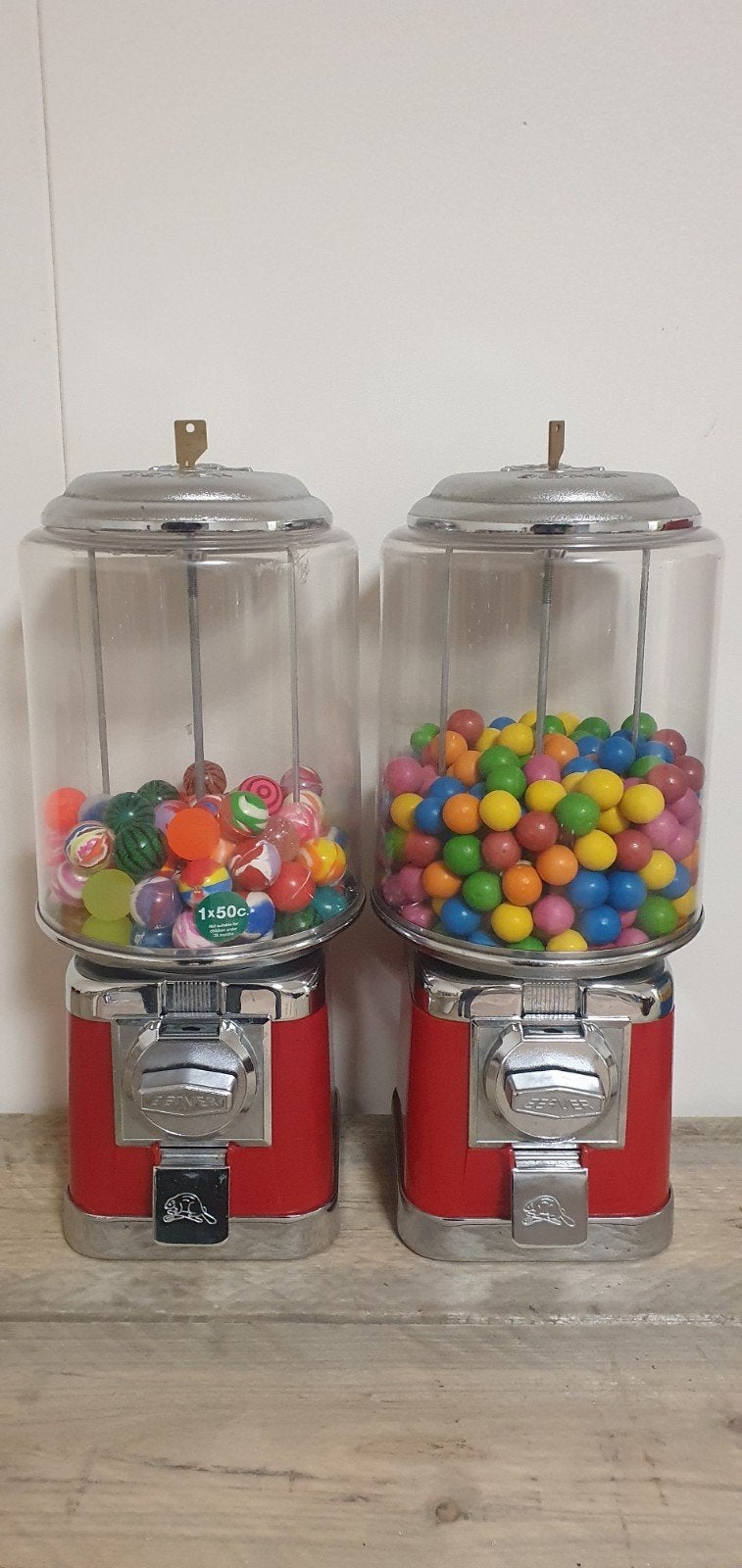 kauwgomballen automaten beaver, Verzamelen, Automaten | Overige, Ophalen of Verzenden, Gebruikt
