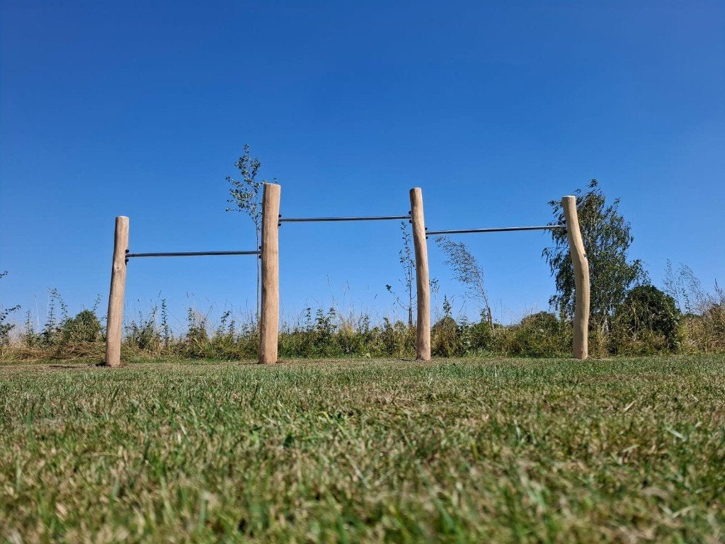 ROBINIA DUIKELREK DRIEDELIG kukelrek rekstok trapeze, Ophalen, Nieuw