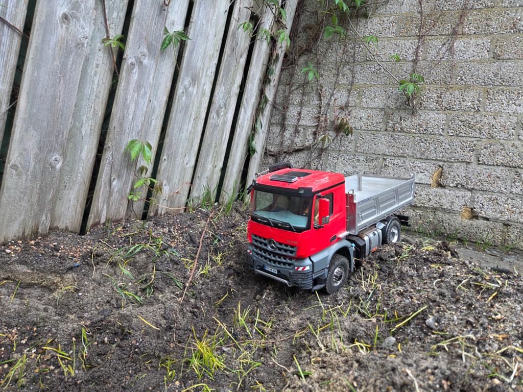 Amewi arocs kipper 4x4 LESU DIFFLOCK 1:14 RC, Ophalen, Groter dan 1:32, Tamiya