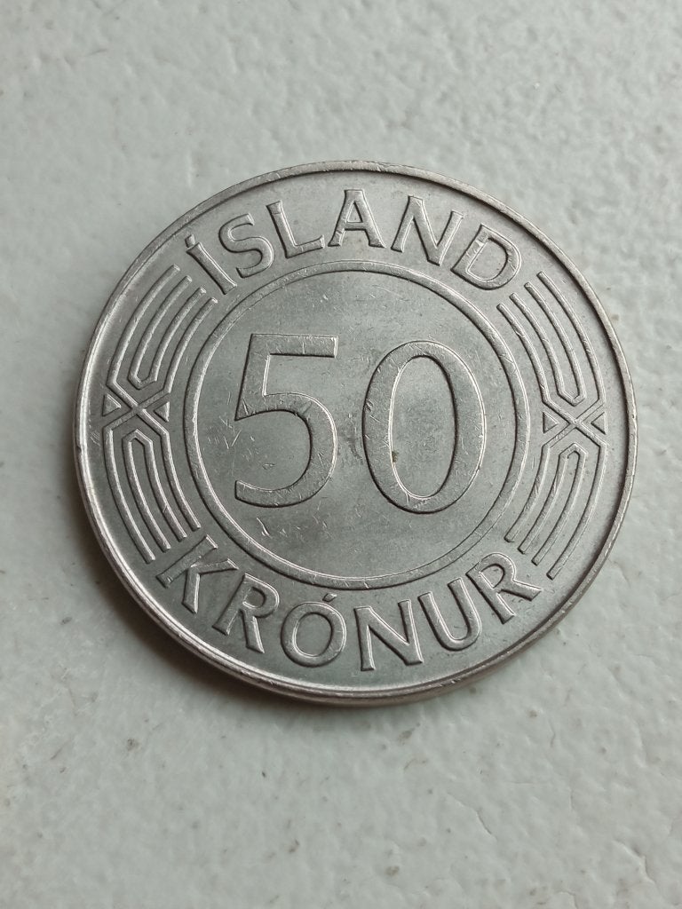 IJsland 50 kronen 1978., Ophalen of Verzenden, Overige landen, Losse munt