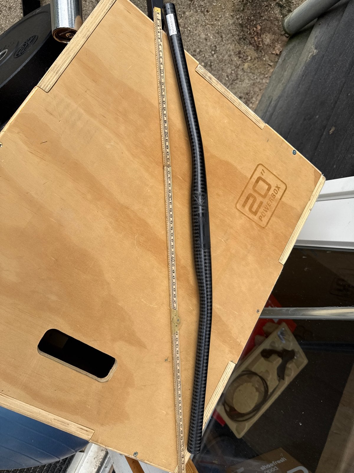 Bike Ahead Composites flatbar voor MTB, Fietsen en Brommers, Fietsonderdelen, Gebruikt, Stuur, Ophalen of Verzenden, Mountainbike