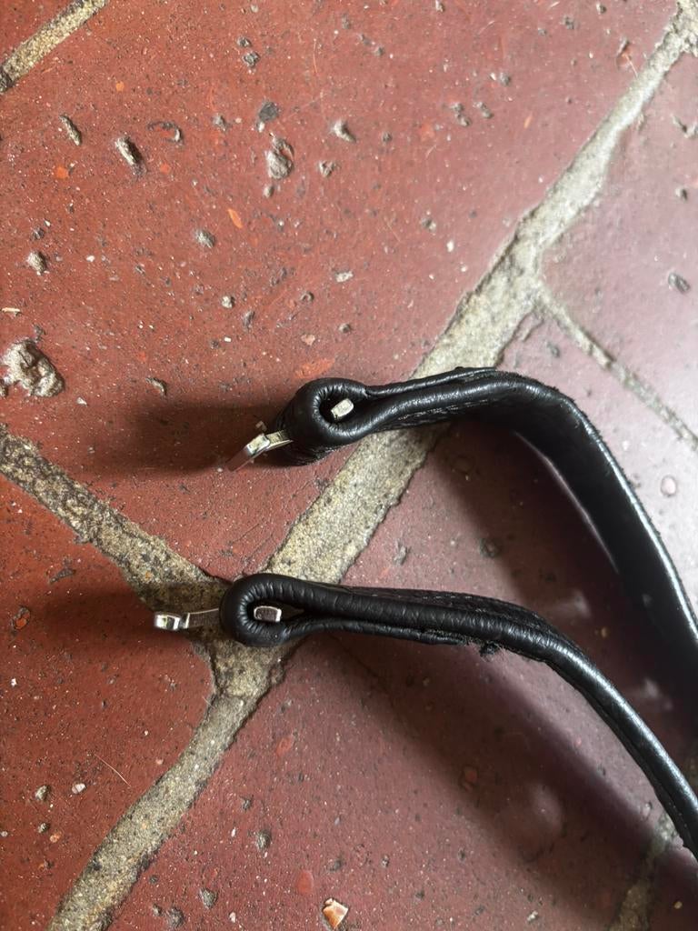 Beugelriem 50 cm zwart, Ophalen of Verzenden, Gebruikt, Dressuur