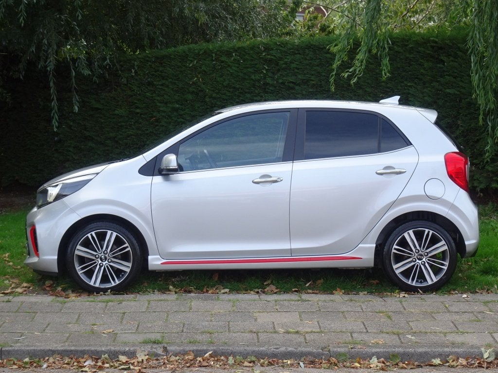 Kia Picanto 1.0 CVVT GT-Line met Leder en Stoel en Stuur ver, Keurmerk '100% Onderhouden', Dealer onderhouden, Gebruikt, Euro 6