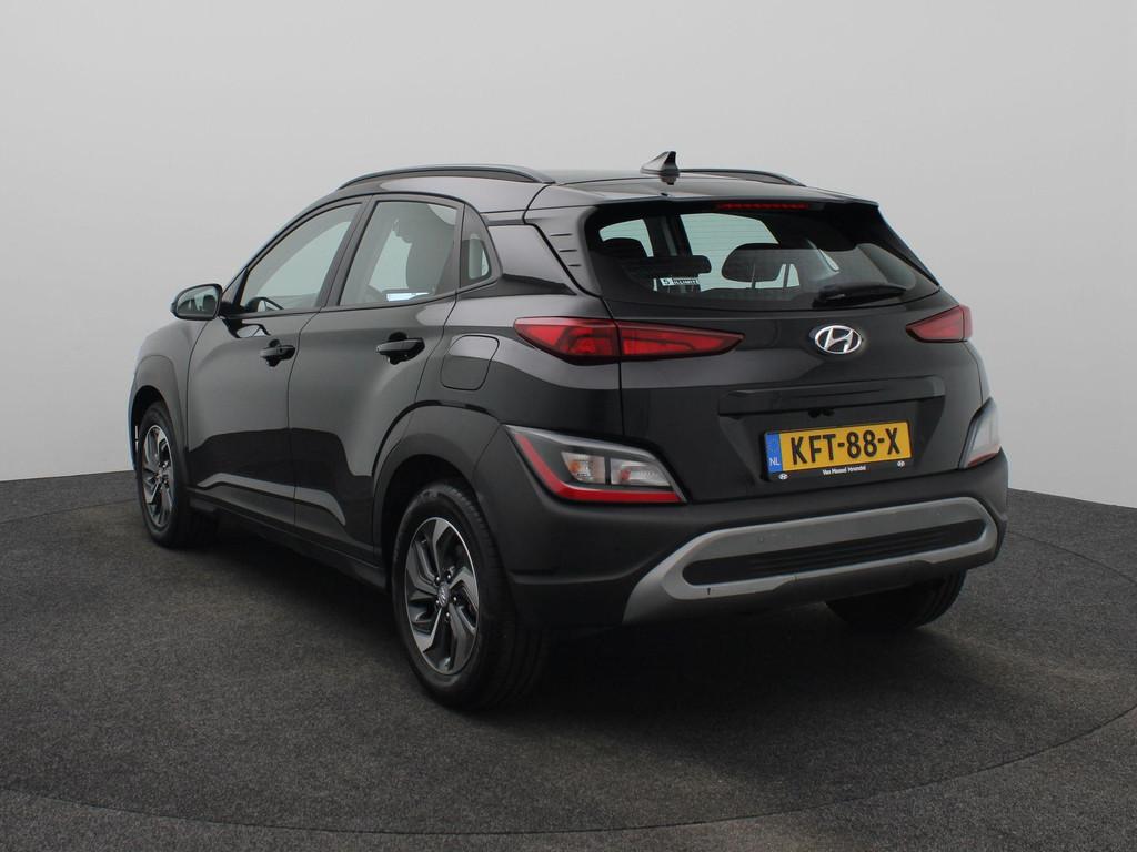 Hyundai Kona 1.6 GDI HEV Comfort Smart Automaat | Navigatie, Auto's, Hyundai, 12 maanden, Stof, Euro 6, Zwart