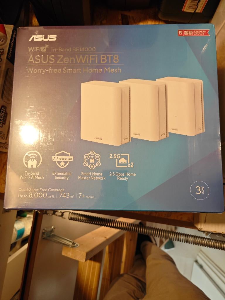 ASUS ZenWifi BT8 - 3-pack (NIEUW in gesealde verpakking!), Ophalen of Verzenden, Nieuw, Router, ASUS
