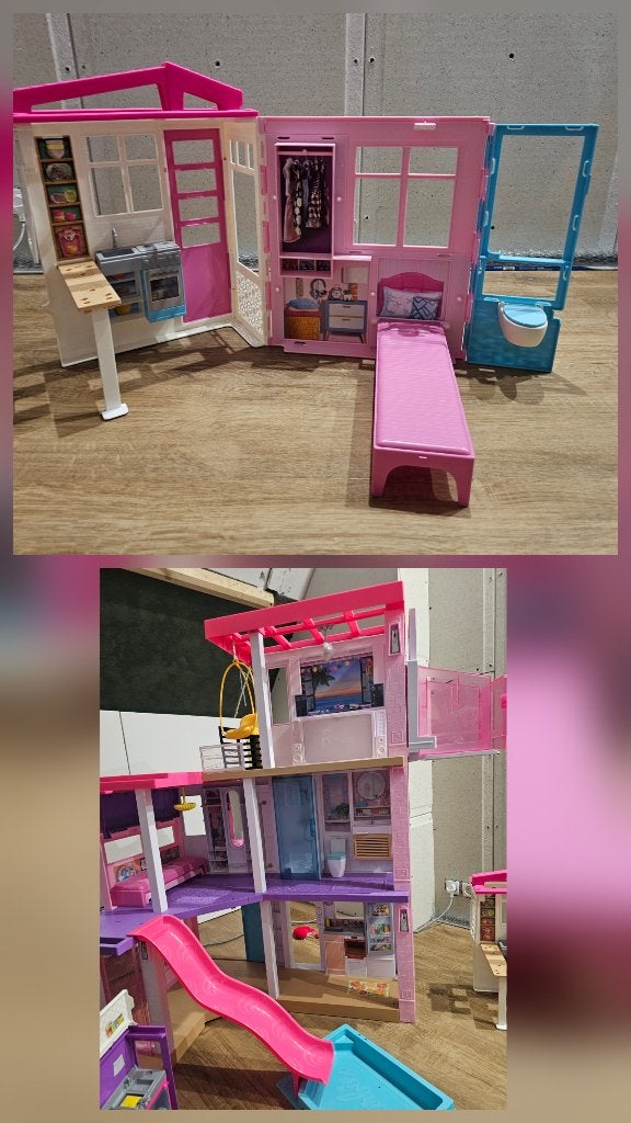 Barbiehuis en meer, Kinderen en Baby's, Ophalen, Zo goed als nieuw, Toebehoren