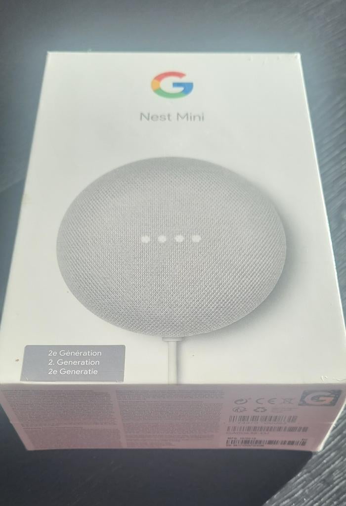 Google nest mini,Nieuw,grijs, 2de generatie, Ophalen of Verzenden, Nieuw