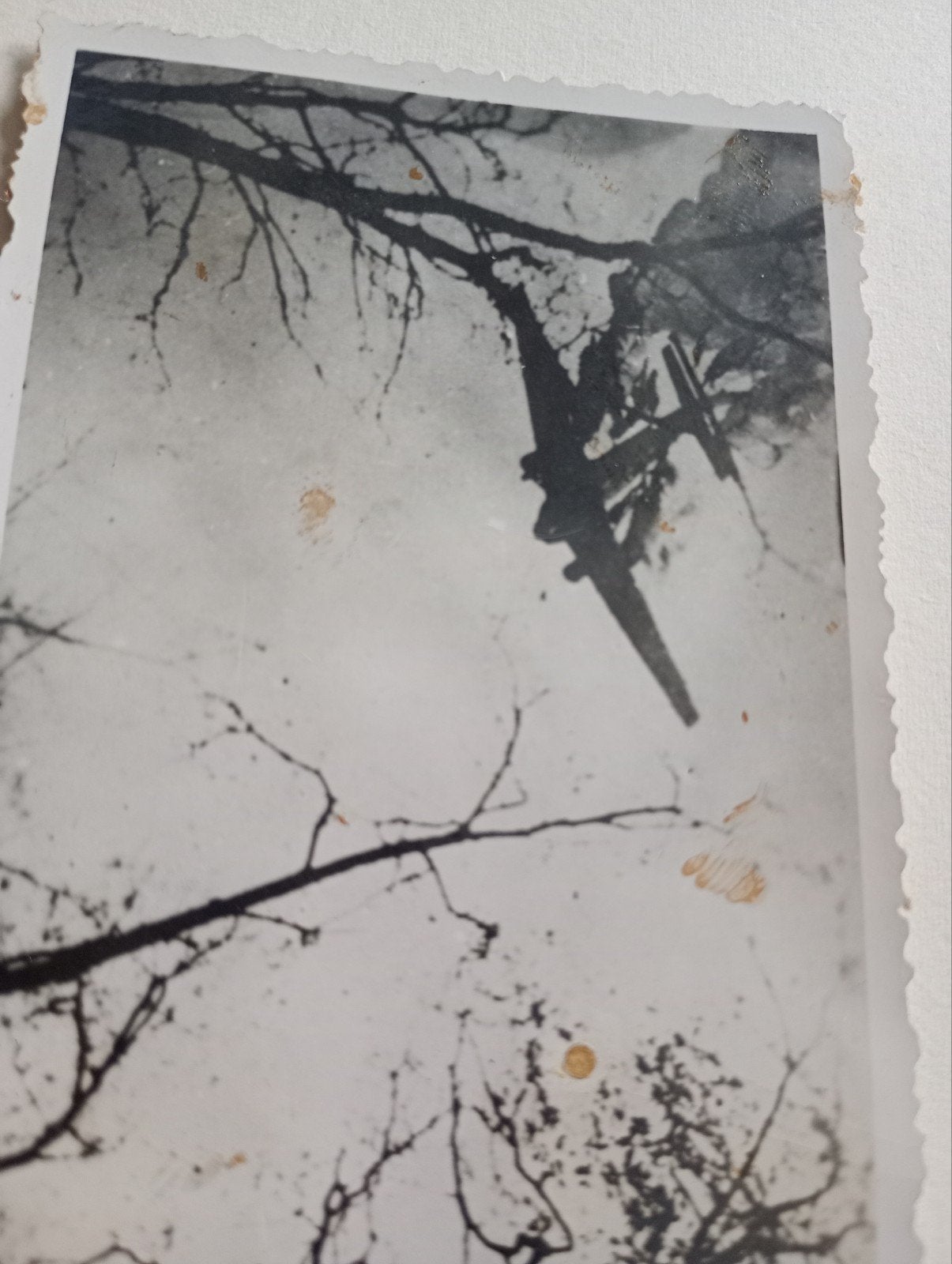 Brandend vliegtuig mei 1940 / Junkers 52., Ophalen of Verzenden, Nederland